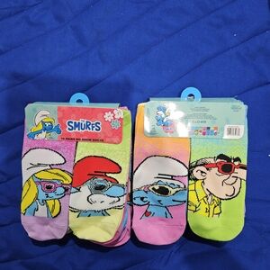Smurfs Character No Show Socks